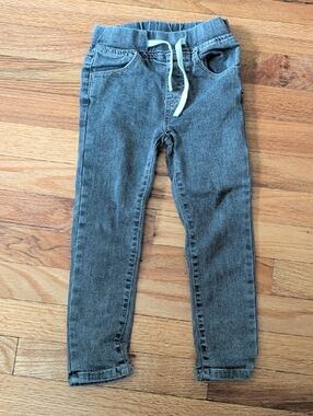 Kids Little Bipsy Grey Jeans with Drawstring 4/5